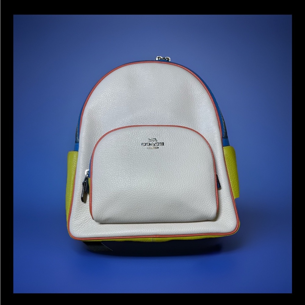 Coach Color-block Court Leather Backpack